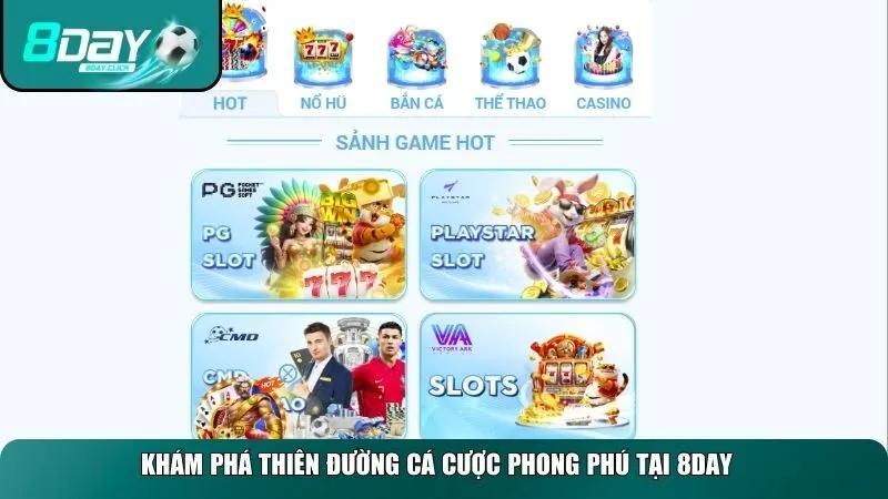 Khám phá thiên đường sản phẩm phong phú tại 8DAY