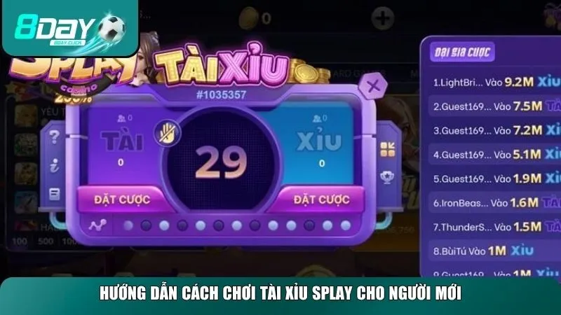 Luật chơi tài xỉu Splay rất đơn giản, thao tác dễ hiểu
